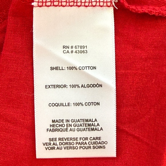 Throwback Buffalo Bills T-Shirt ~ Size L ~ 14/16 Red with White Logo - Picture 6 of 8